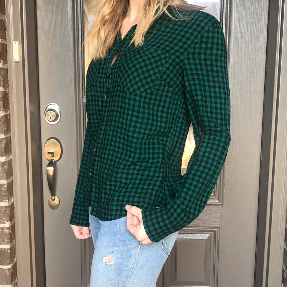 Plaid lightweight flannel